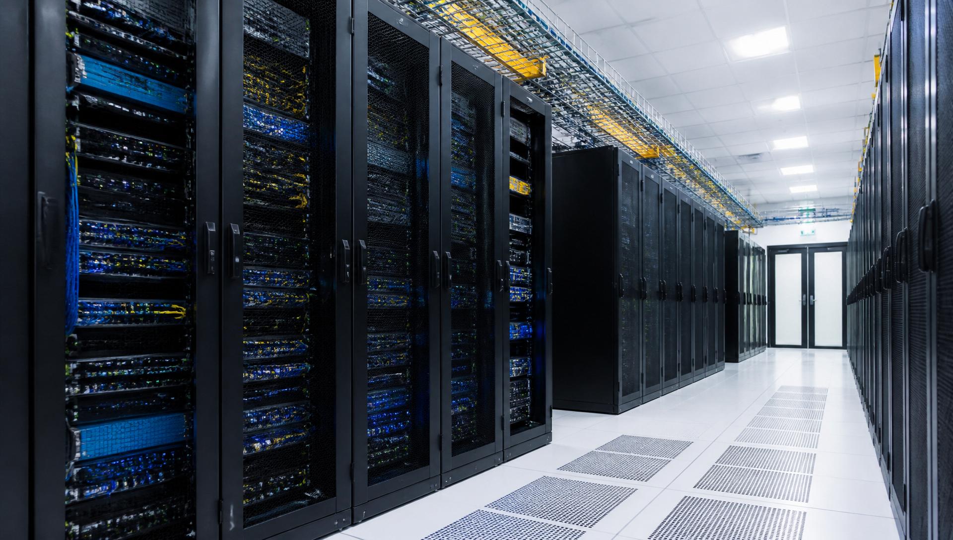 IT consultants reviewing network infrastructure dashboards